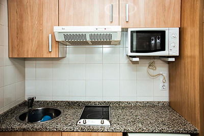 Equipamiento cocina residencia universitaria alicante